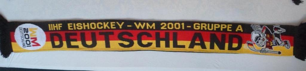 шарф чемпионат мира по хоккею 2001