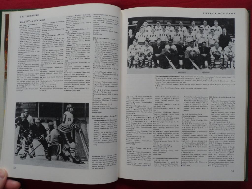 книга-фотоальбом История шведского хоккея 1971 г. 2