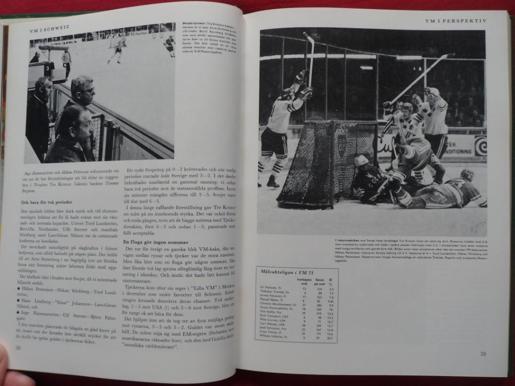 книга-фотоальбом История шведского хоккея 1971 г. 6