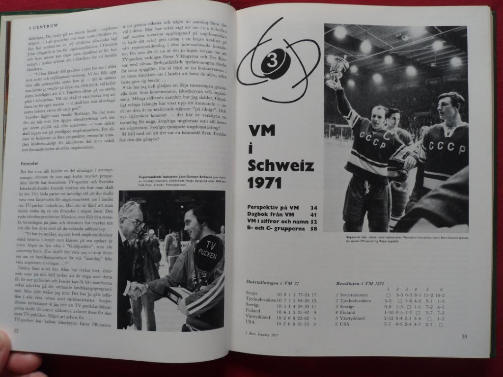 книга-фотоальбом История шведского хоккея 1971 г. 7