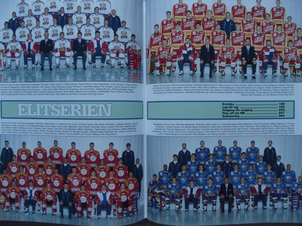 книга-фотоальбом Хоккей. Шведский ежегодник Тре кронор - 1994 г. 4