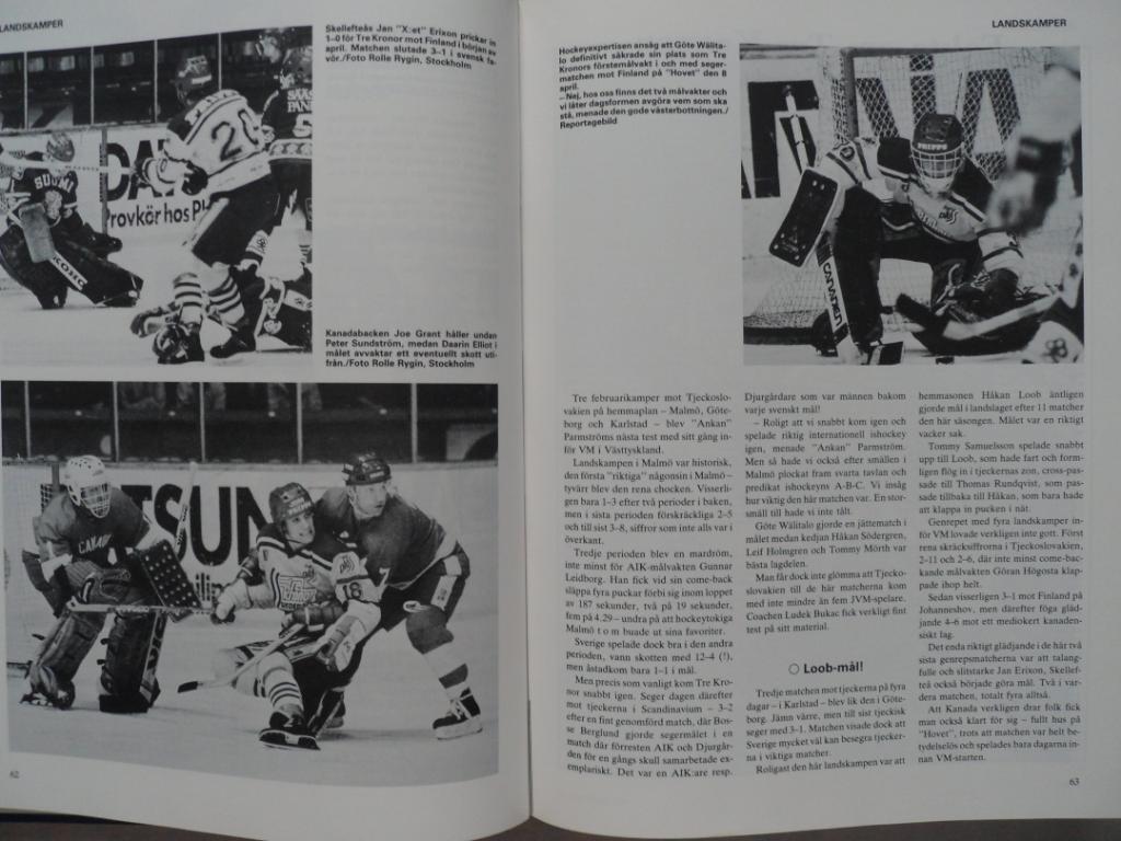 книга-фотоальбом История шведского хоккея 1983 г. 5