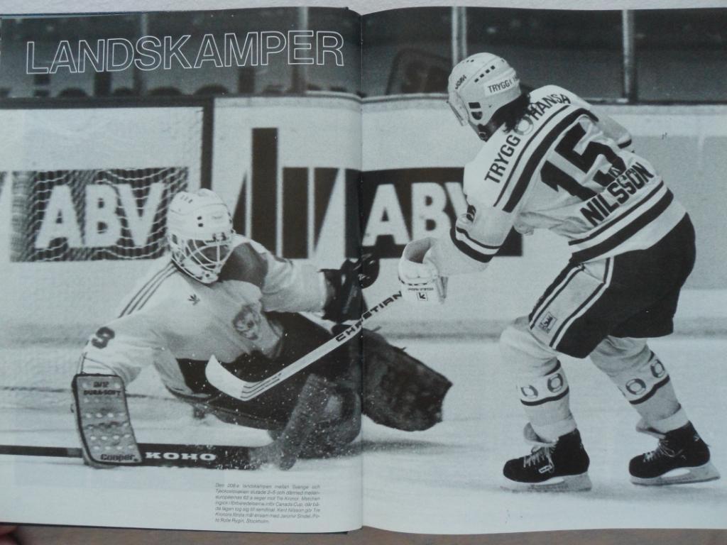книга-фотоальбом История шведского хоккея 1988 г. 1