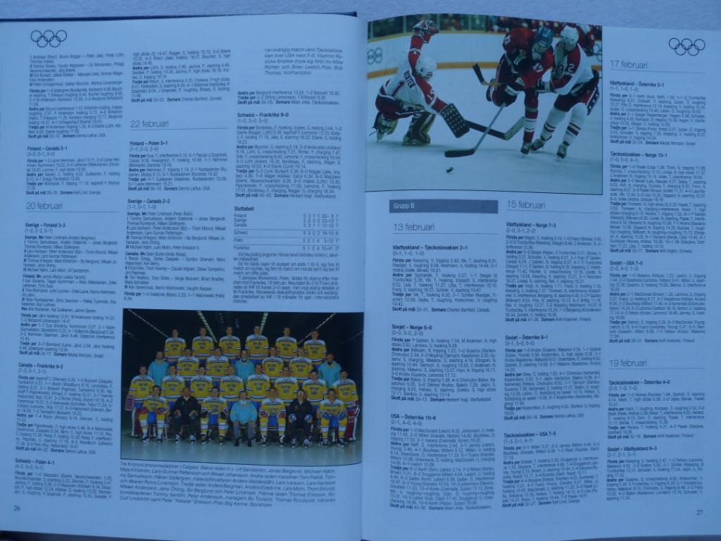 книга-фотоальбом История шведского хоккея 1988 г. 7