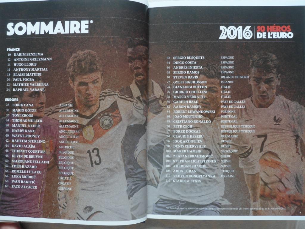 фотоальбом 50 героев чемпионата Европы по футболу 2016 (постеры игроков) 1