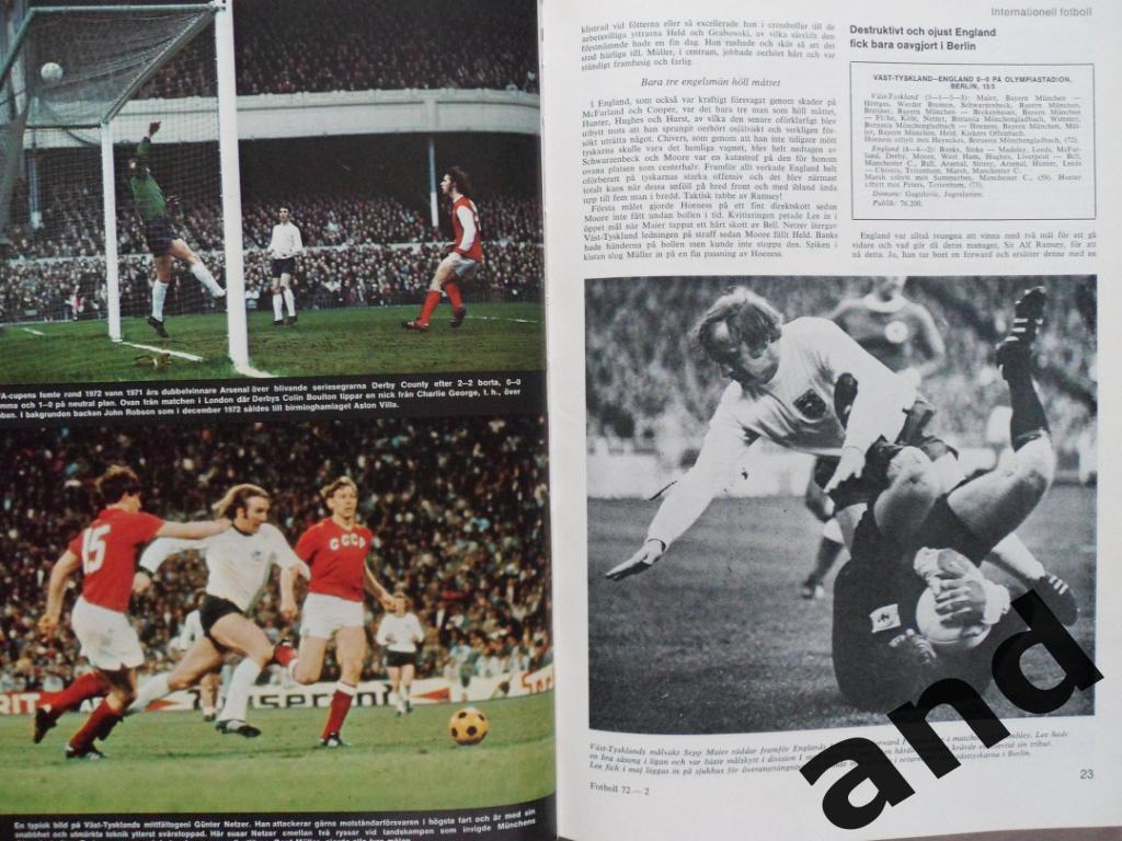 книга-фотоальбом История шведского и мирового футбола 1972 г. постер Аякс 7