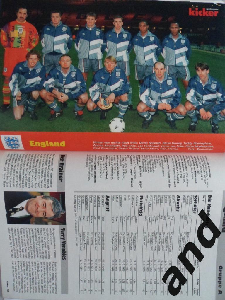 Kicker (спецвыпуск) чемпионат Европы по футболу 1996 (постеры всех команд) 3