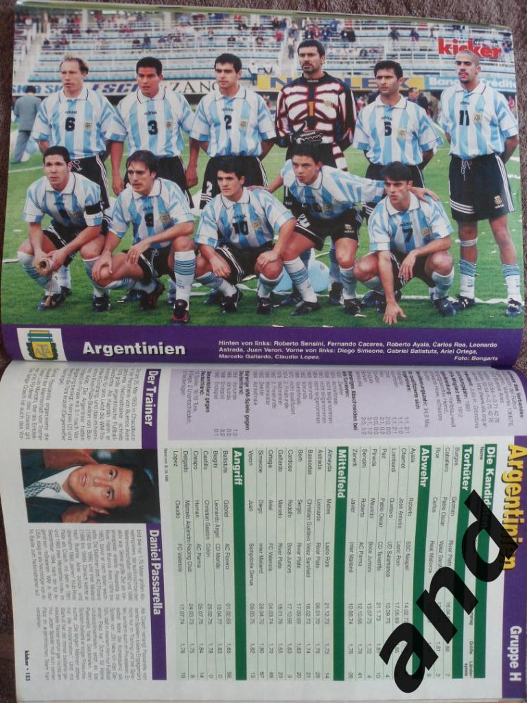 Kicker (спецвыпуск) чемпионат мира 1998 (постеры всех команд). 5