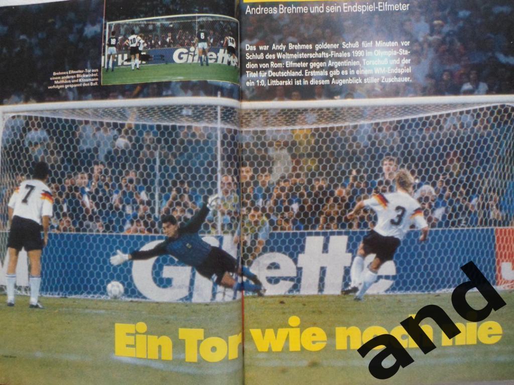 журнал Kicker футбол № 12 (1990) + двойной постер сб. ФРГ 5