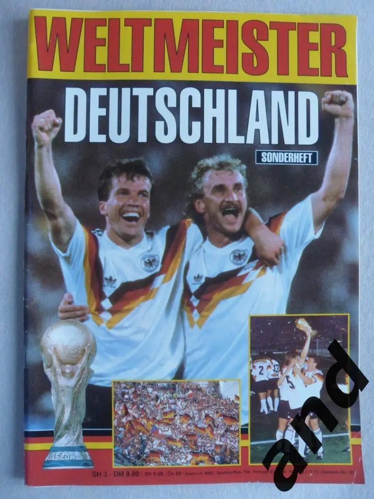 спецвыпуск - Чемпионы мира по футболу 1990 г (2 постера сб. Германии)