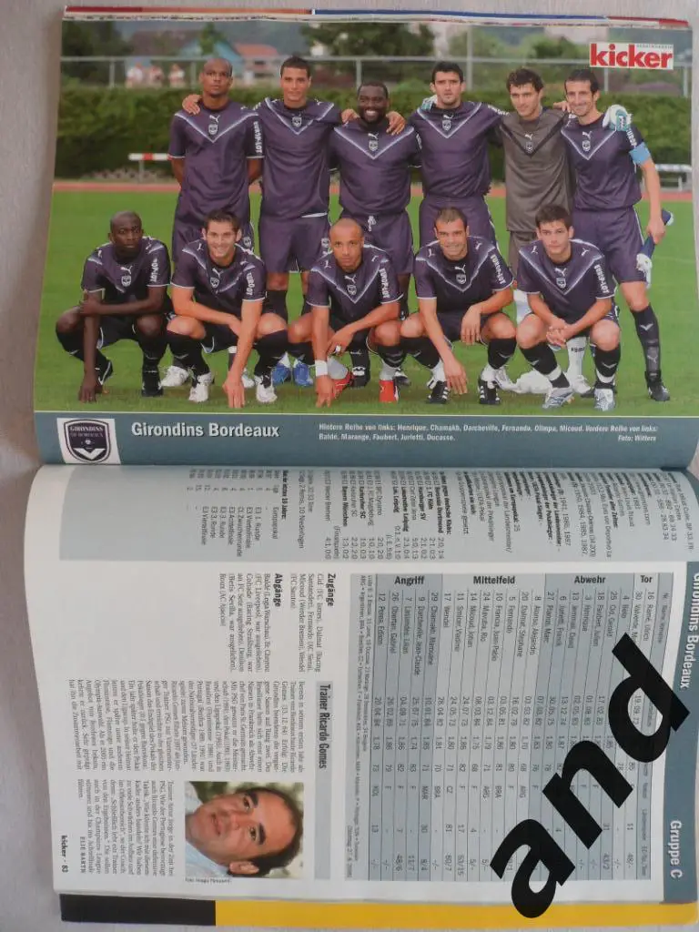 Kicker (спецвыпуск) Лига чемпионов 2006/07+ Кубок УЕФА 2006/07 (постеры команд) 3