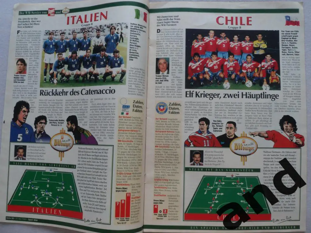 спецвыпуск - чемпионат мира 1998 (фото команд) 3