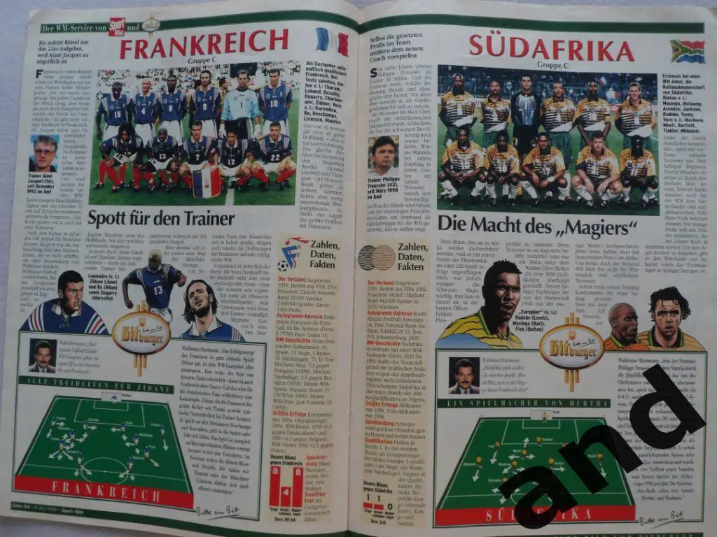 спецвыпуск - чемпионат мира 1998 (фото команд) 5