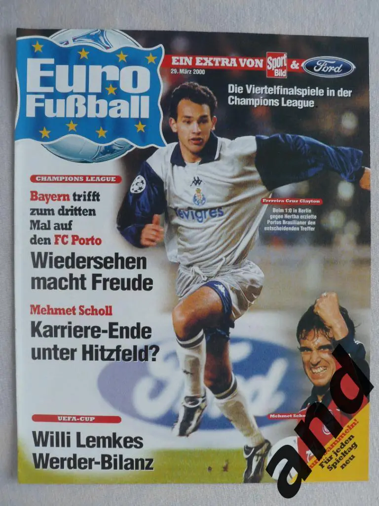 спецвыпуск - программа тура еврокубков (29 марта 2000)