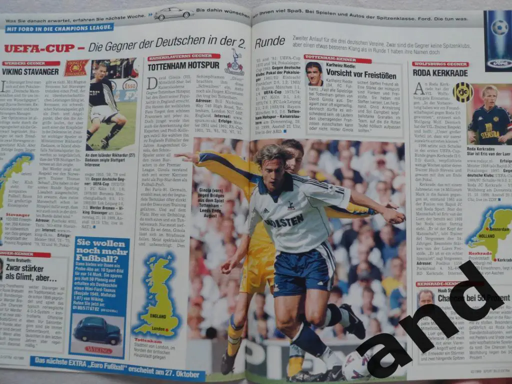 спецвыпуск - программа тура еврокубков (20 октября 1999) 6