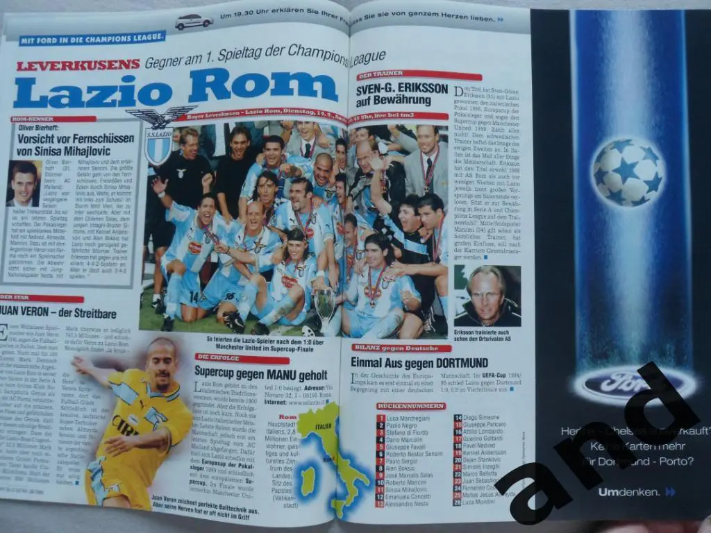 спецвыпуск - программа тура еврокубков (8 сентября 1999) 3