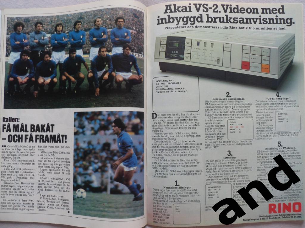 журнал Спорт (Швеция) № 4 (1982) фото всех команд к ЧМ-82 5