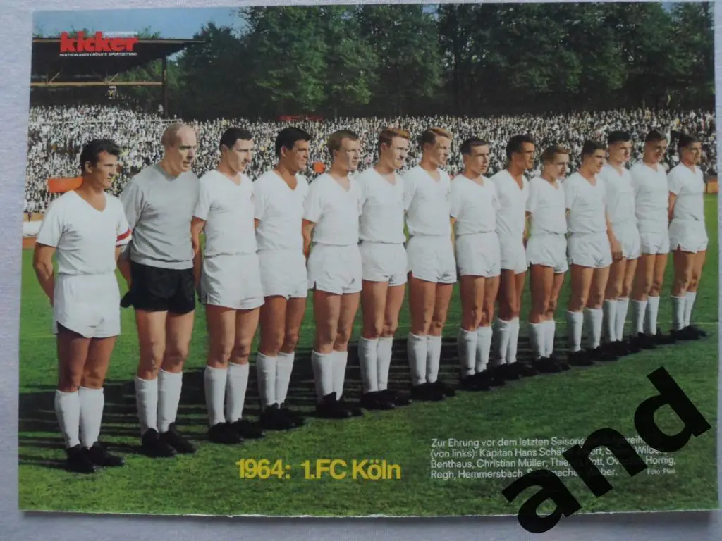 Kicker постер Кельн 1964