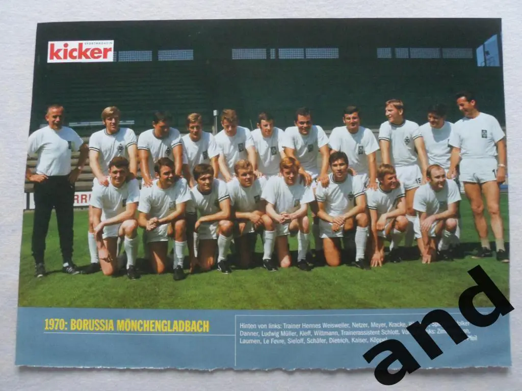 Kicker постер Боруссия Менхенгладбах 1970