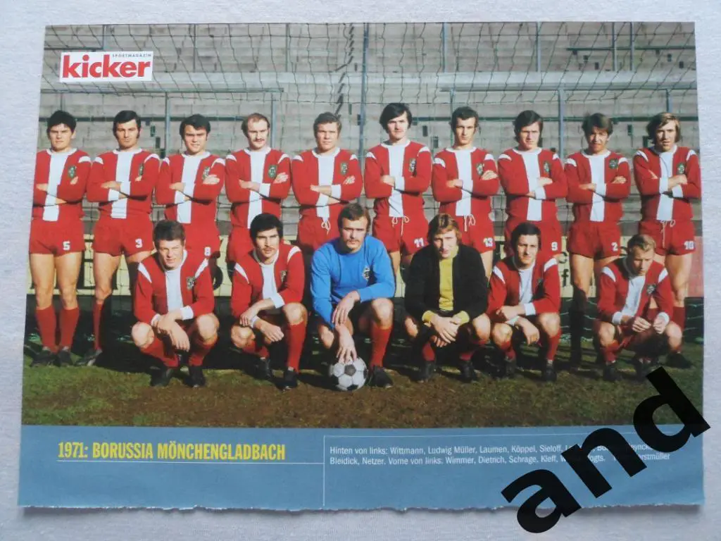 Kicker постер Боруссия Менхенгладбах 1971