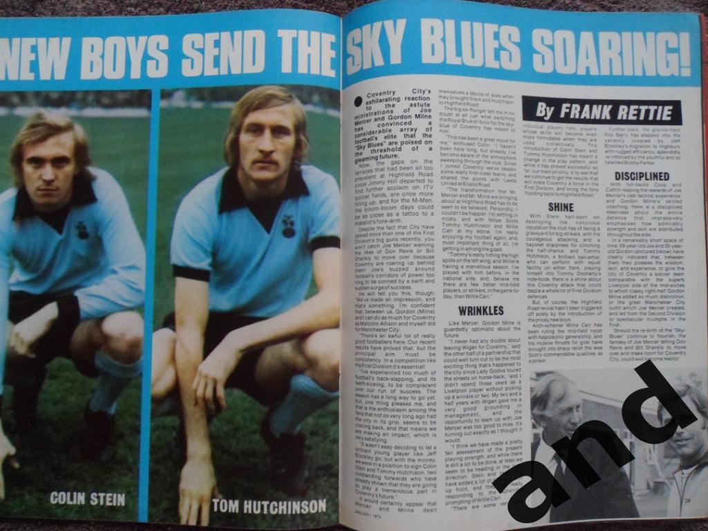 Football Pictorial янв 1973 Манчестер Сити, постер Бернли 3