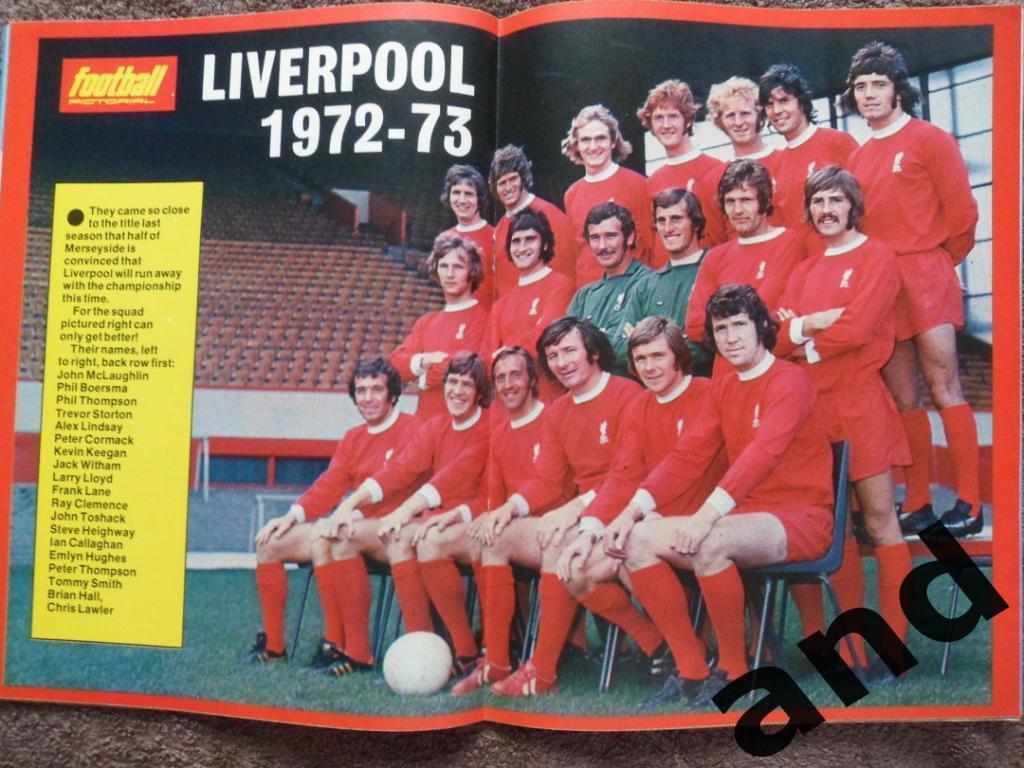 Football Pictorial окт 1972 большой постер Ливерпуль + Плимут Аргайл 1