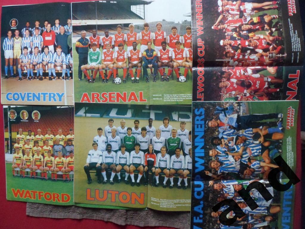 Football Monthly (Англия) 1987 -12 шт. годовой комплект/ большие постеры команд 2