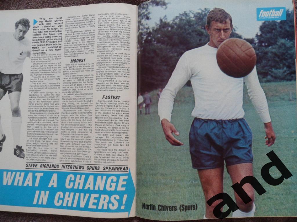Football Pictorial нояб. 1971 большой постер Блэкпул 3