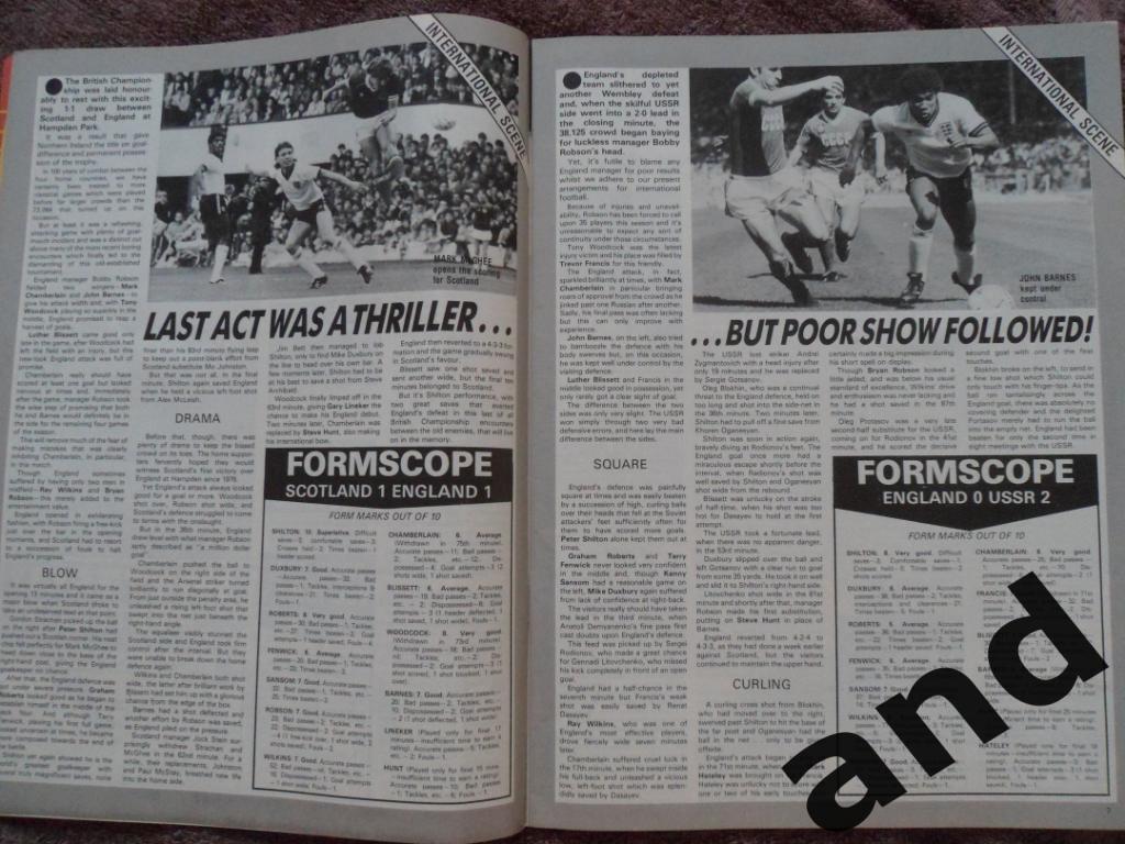 Football Monthly июль 1984 большие постеры Ливерпуль, Г. Робертс 6