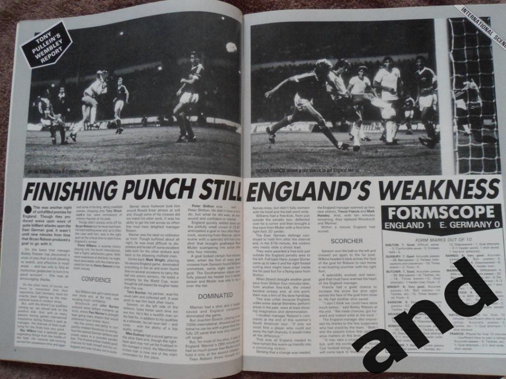 Football Monthly окт 1984 большой постер Лутон таун 5