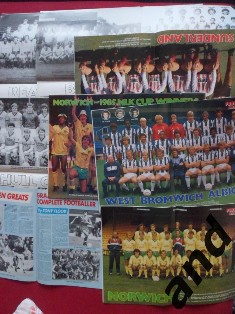 Football Monthly (Англия) 1985 -12 шт. годовой комплект/ большие постеры команд 2
