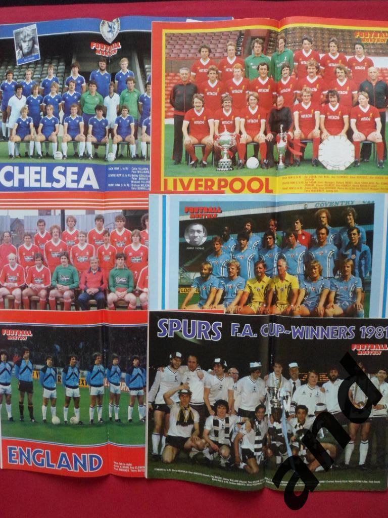 Football Monthly (Англия) 1981 -12 шт. годовой комплект/ большие постеры команд 1