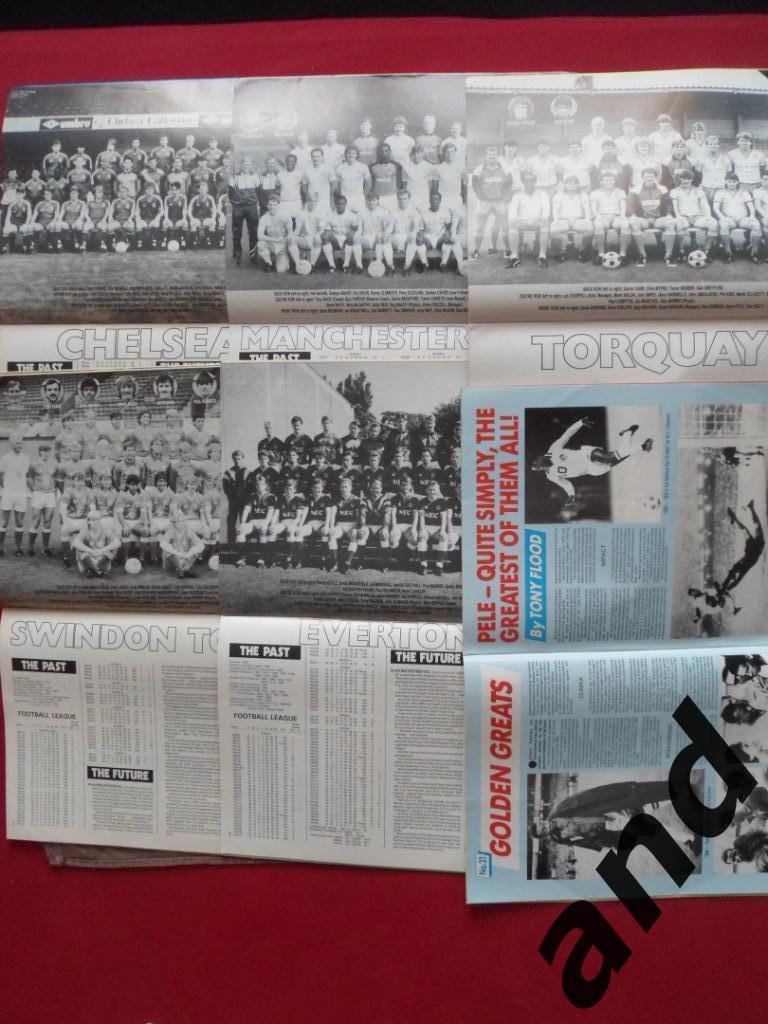 Football Monthly (Англия) 1986 -12 шт. годовой комплект/ большие постеры команд 3