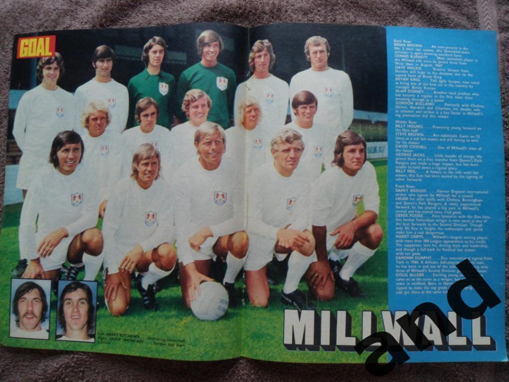 большой постер Миллуолл 1972