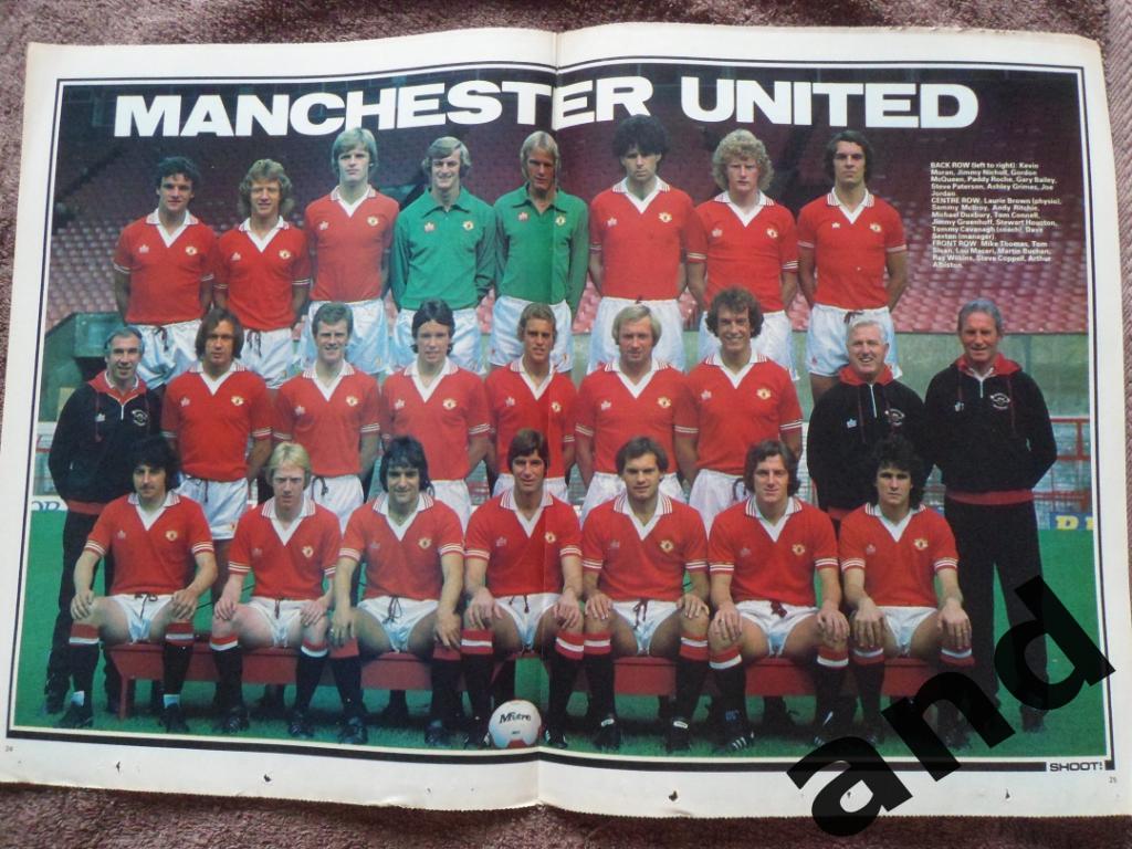 большой постер Манчестер юнайтед 1979