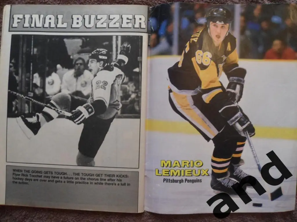 журнал Hockey Illustrated фев 1988 постеры Лемье, Гретцки 2