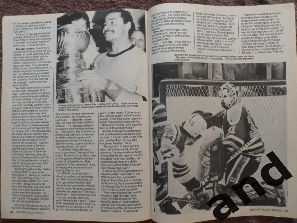 журнал Hockey Illustrated фев 1988 постеры Лемье, Гретцки 4