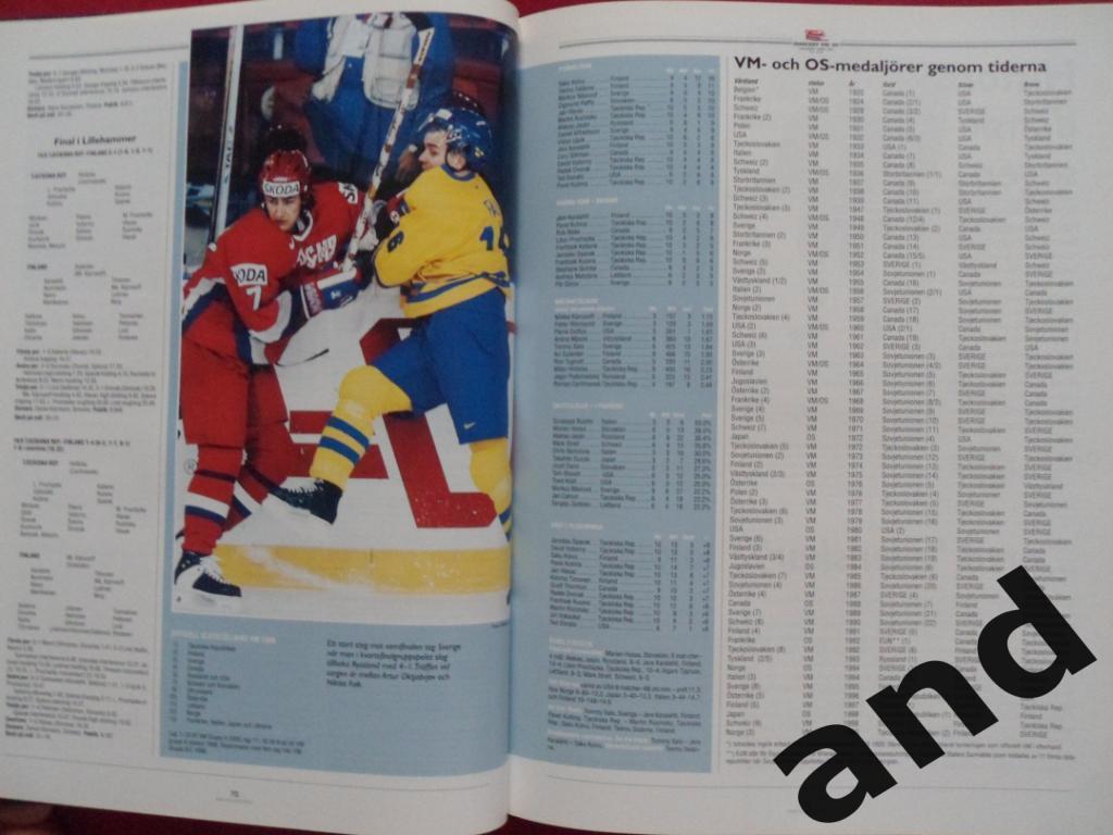 книга-фотоальбом История шведского хоккея 1999 г 1