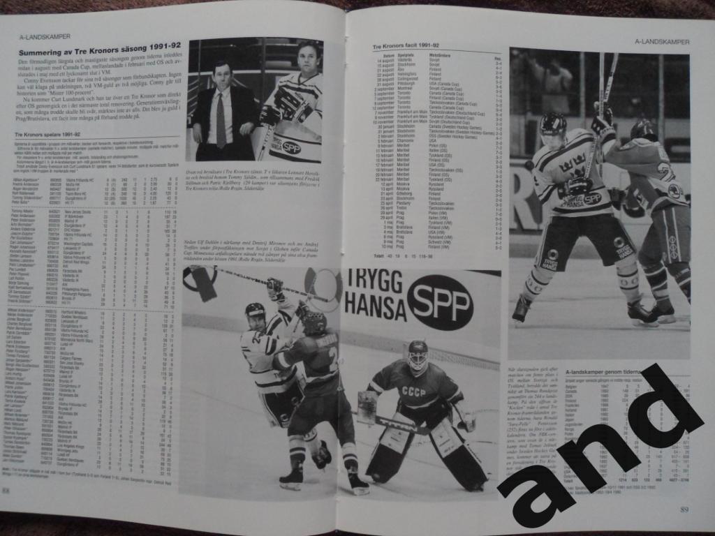 книга-фотоальбом История шведского хоккея 1992 г 7