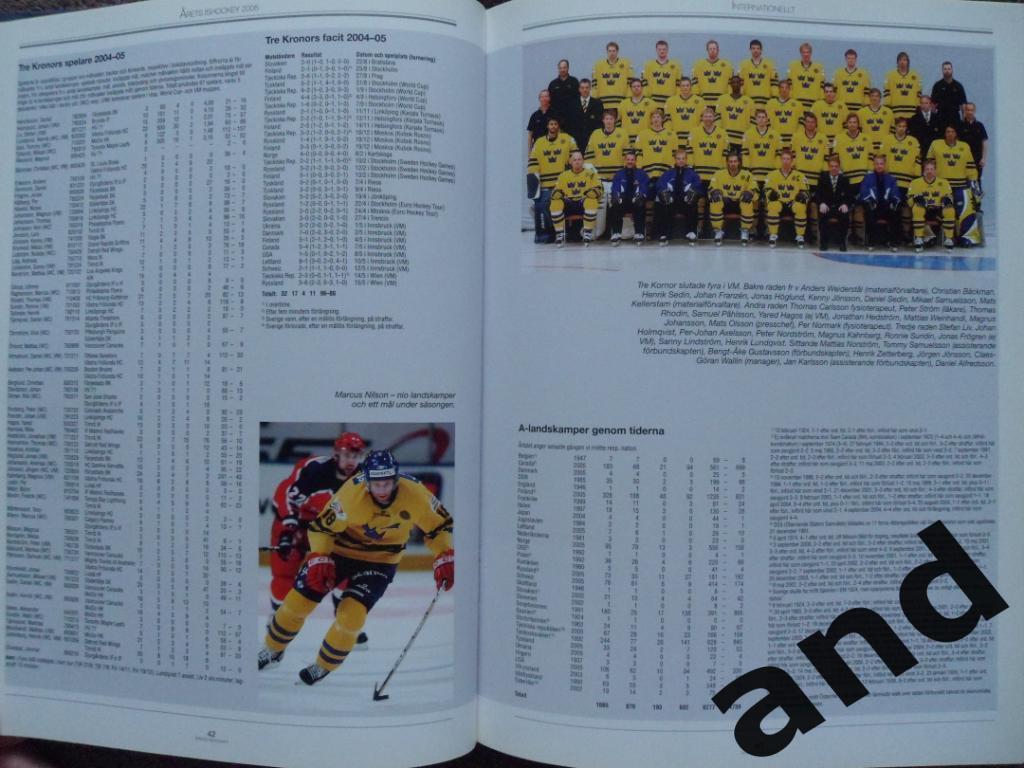 книга-фотоальбом История шведского хоккея 2005 г 1