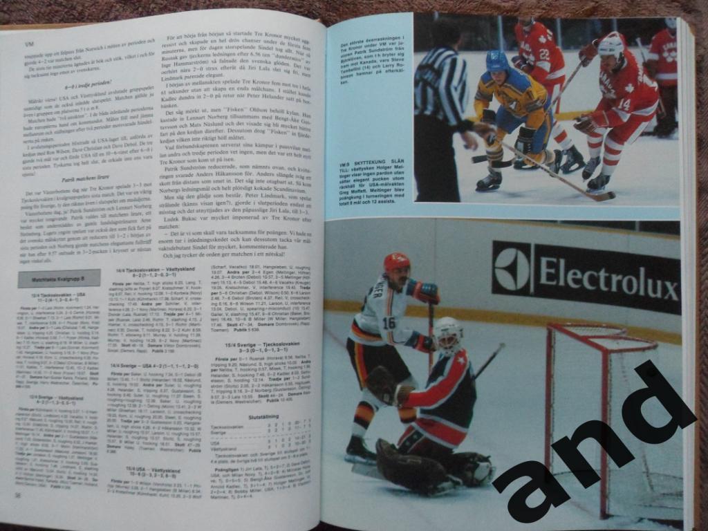 книга-фотоальбом Хоккей. Шведский ежегодник Тре кронор - 1981 г. 5