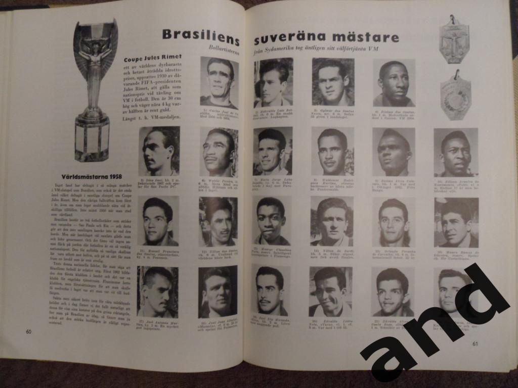 книга-фотоальбом История шведского футбола 1957-58 гг 4