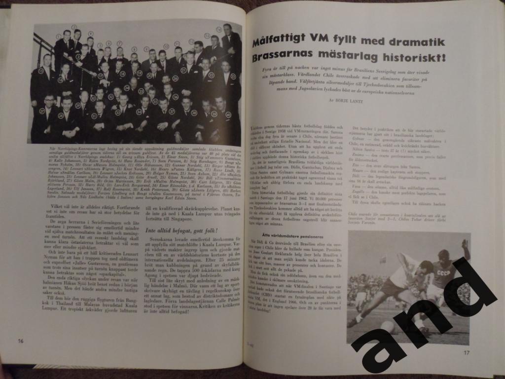 книга-фотоальбом История шведского футбола 1962 гг 4