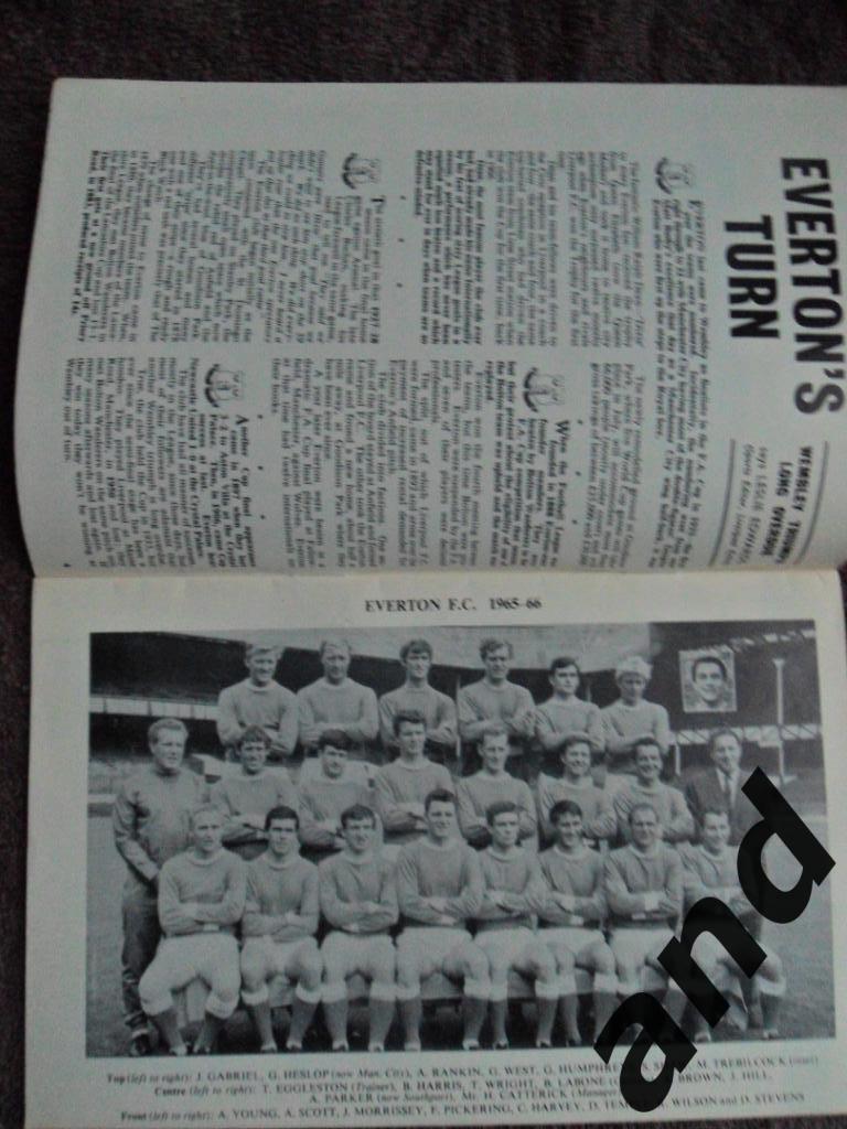 программа Эвертон - Шеффилд Уэнсдей 1966 Финал Кубок Англии 2