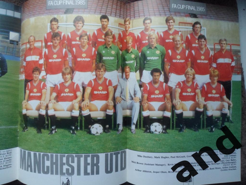 программа Эвертон - Манчестер Юнайтед 1985 Финал Кубок Англии(2 больших постера) 1