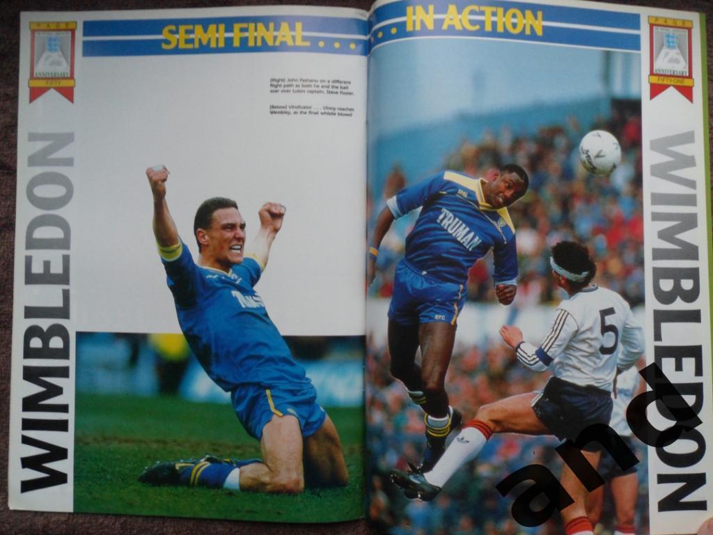 программа Ливерпуль - Уимблдон 1988 Финал Кубок Англии (2 больших постера) 3