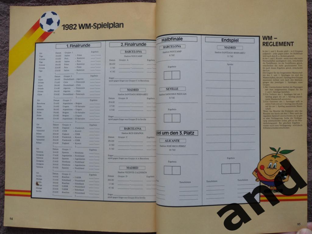общая программа чемпионат мира по футболу 1982. 1