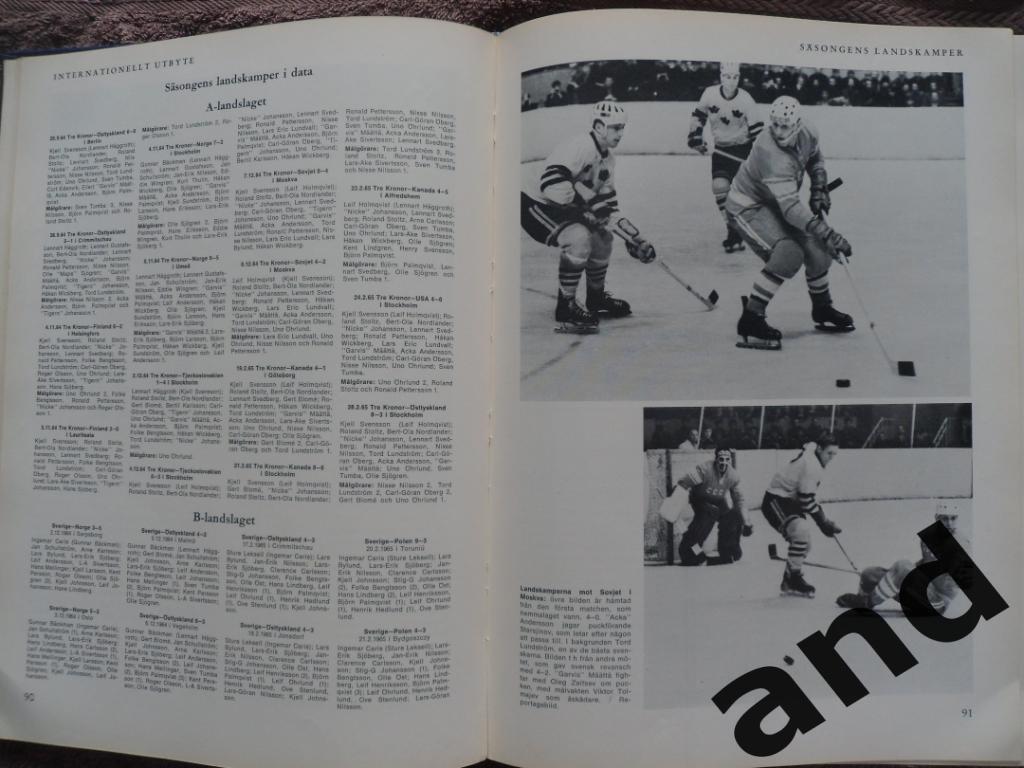 книга-фотоальбом История шведского хоккея 1965 г 1