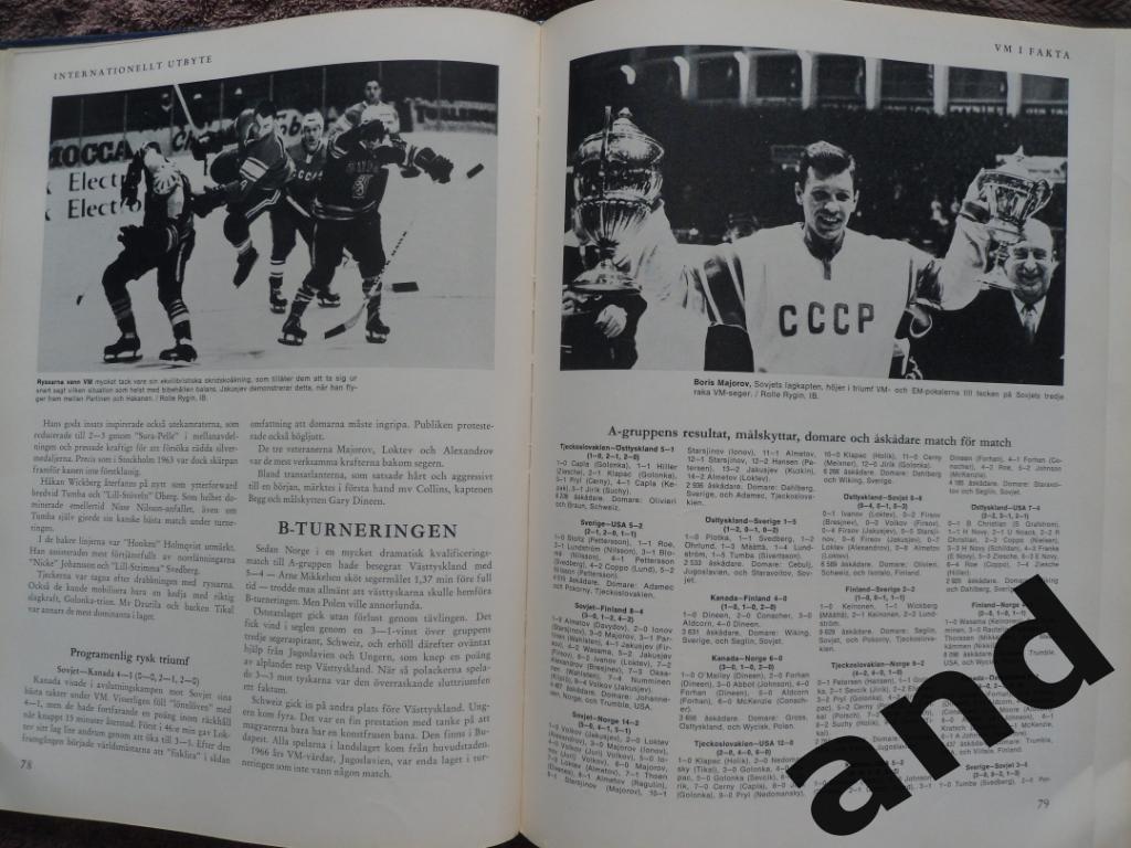 книга-фотоальбом История шведского хоккея 1965 г 3