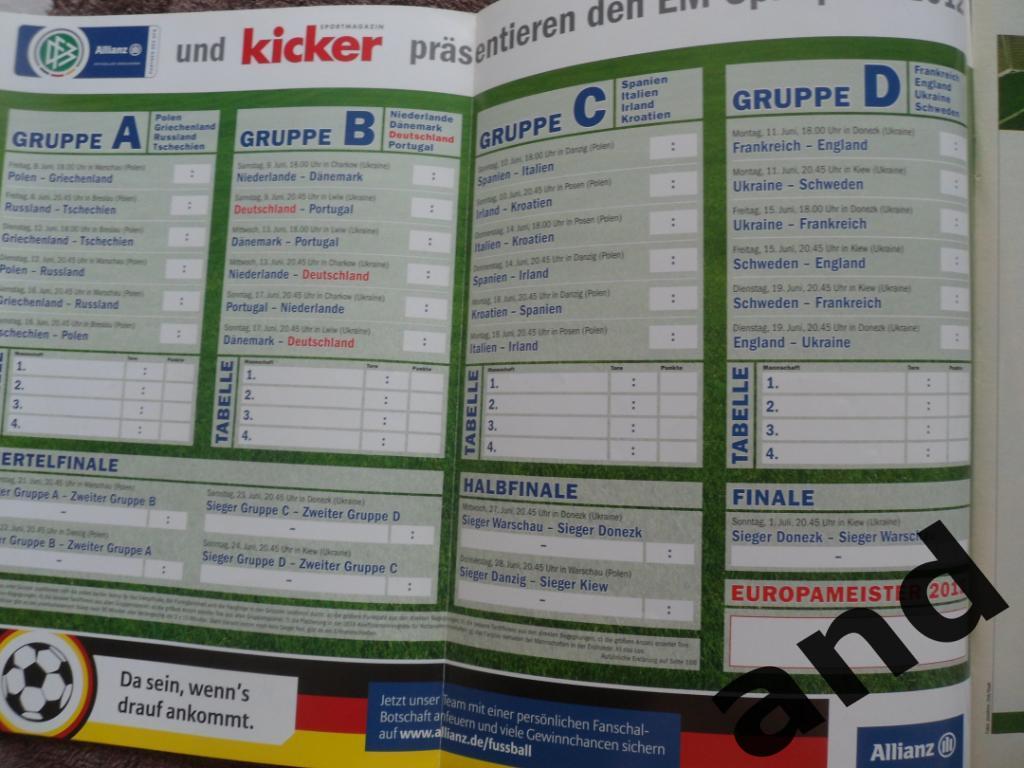 Kicker (спецвыпуск) чемпионат Европы 2012 (постеры всех команд) 1